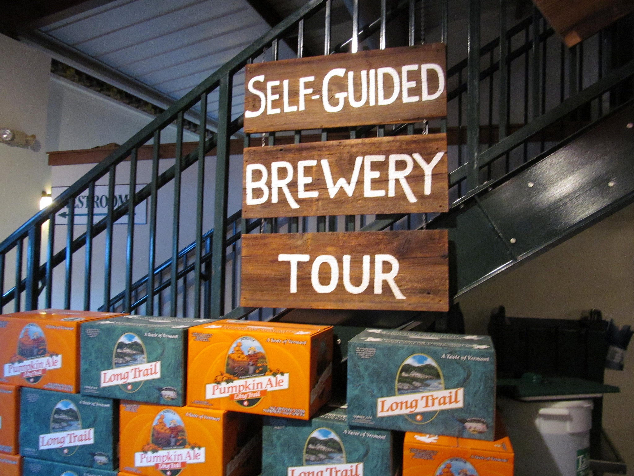 "Long Trail Brewing Co sign"