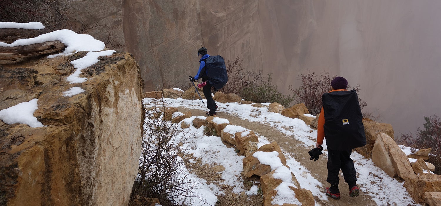 "Grand Canyon snow during holidays"
