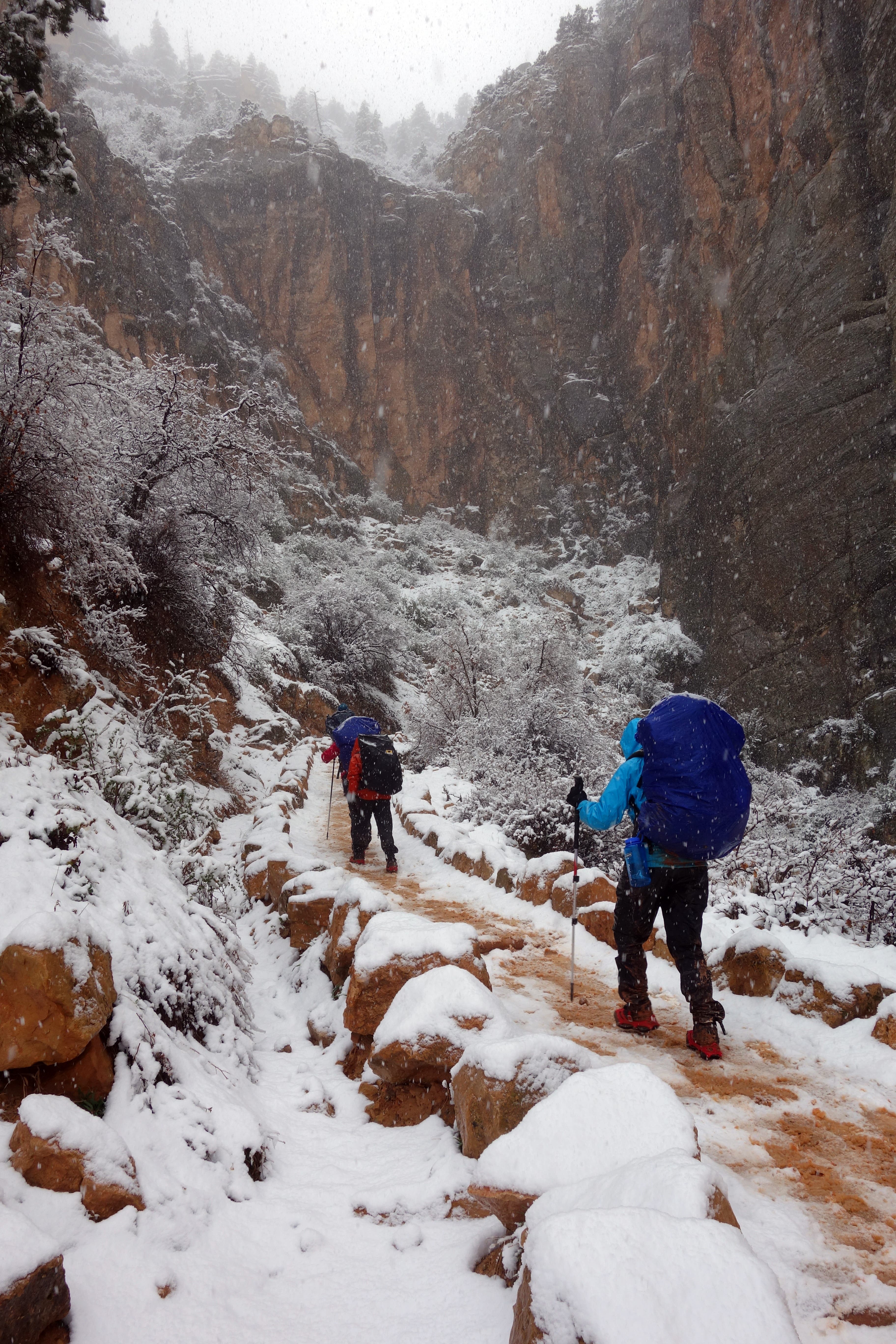 snow in Grand Canyon