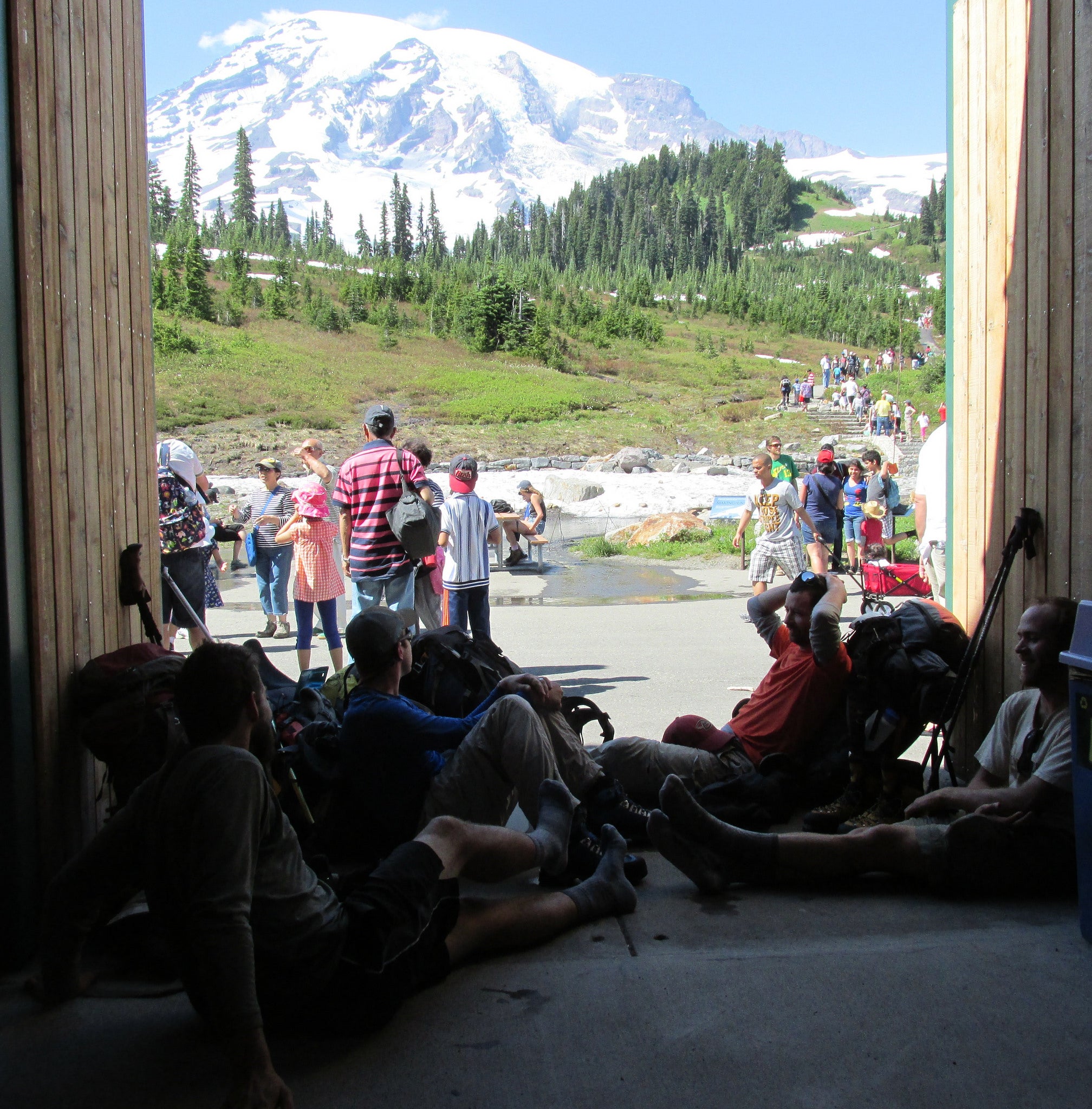 "Rainier crowds"