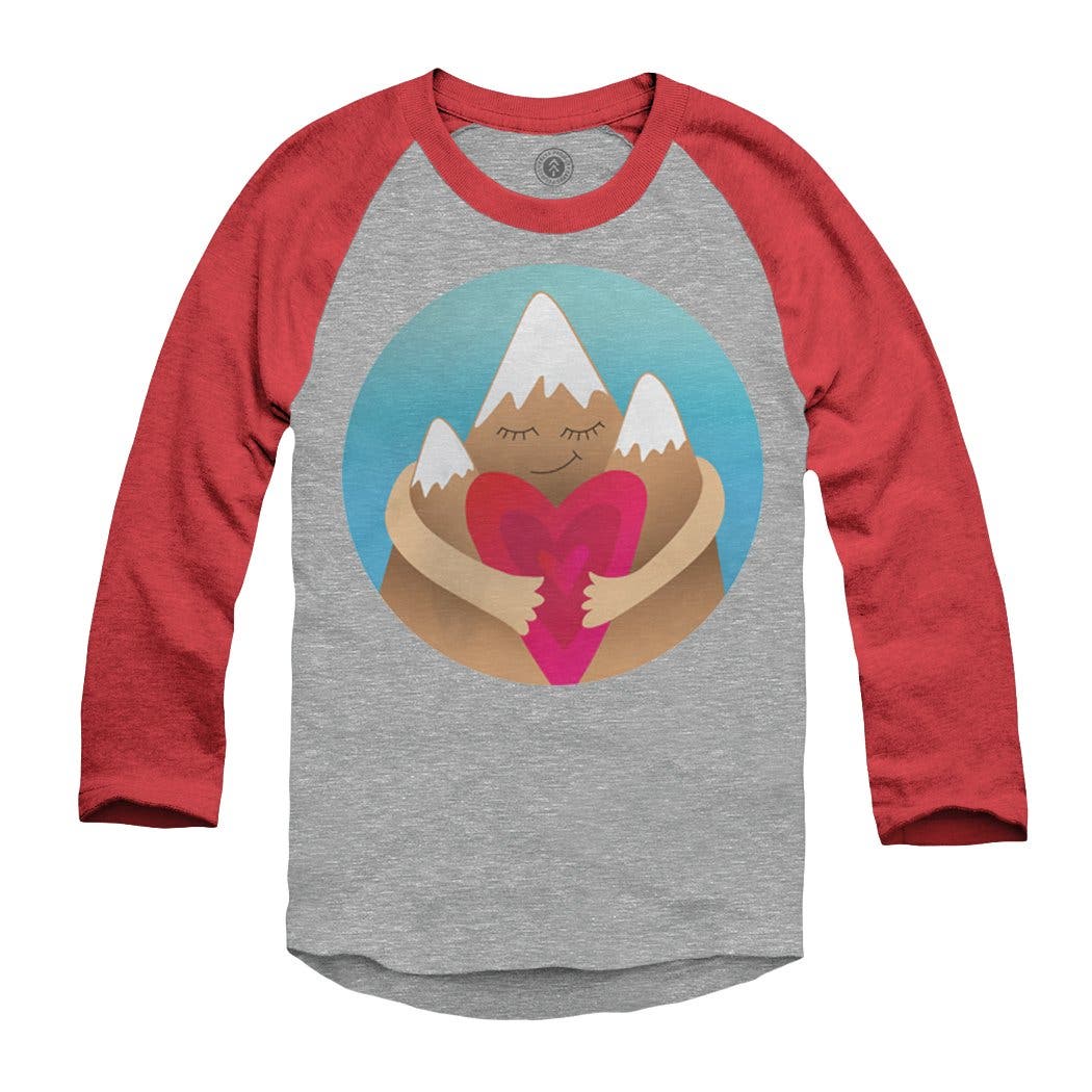 Parks Project_Kids Mountain Hugger Raglan best gifts for hikers -- parks project t-shirt