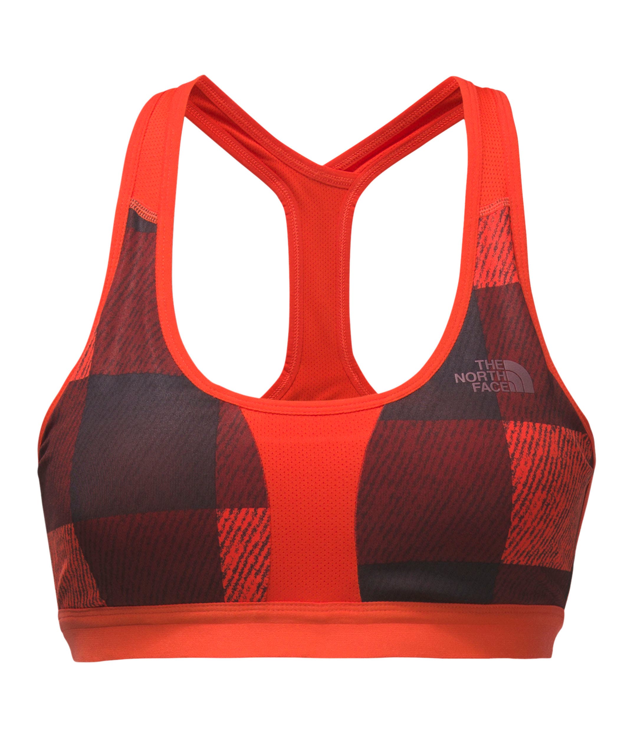 TNF_ W STOWNGO BRA_redplaid adventure travel the north face