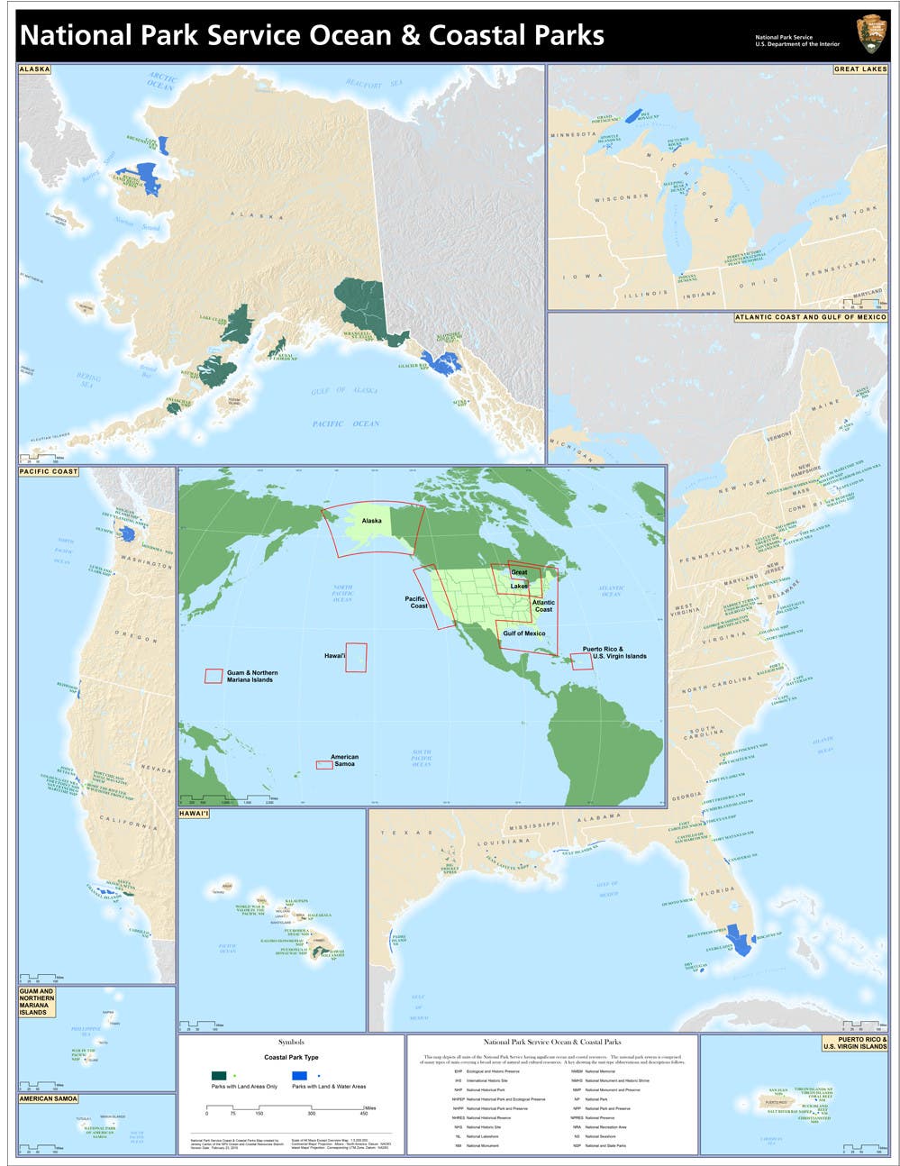 OCRB_NPS_Units_Map NPS coastal parks