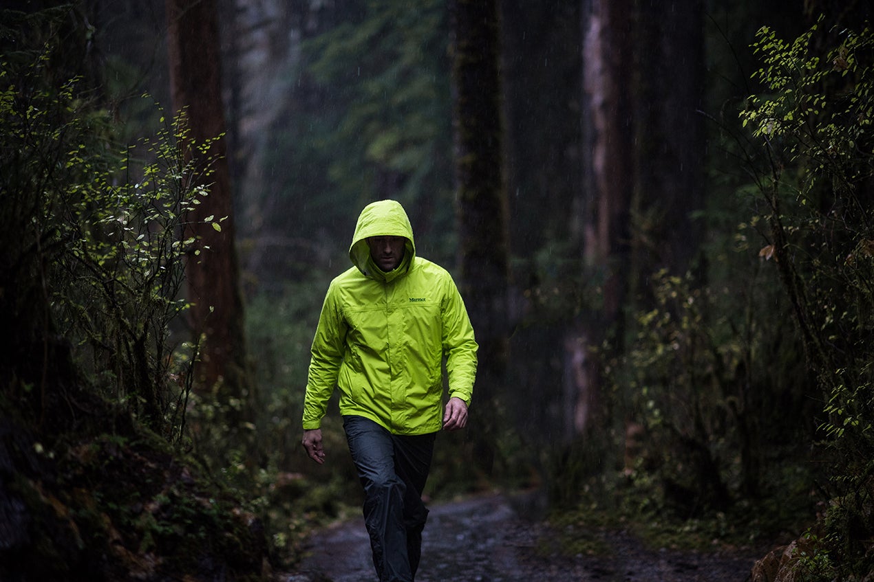 "Marmot EvoDry Neon Rain Jacket"