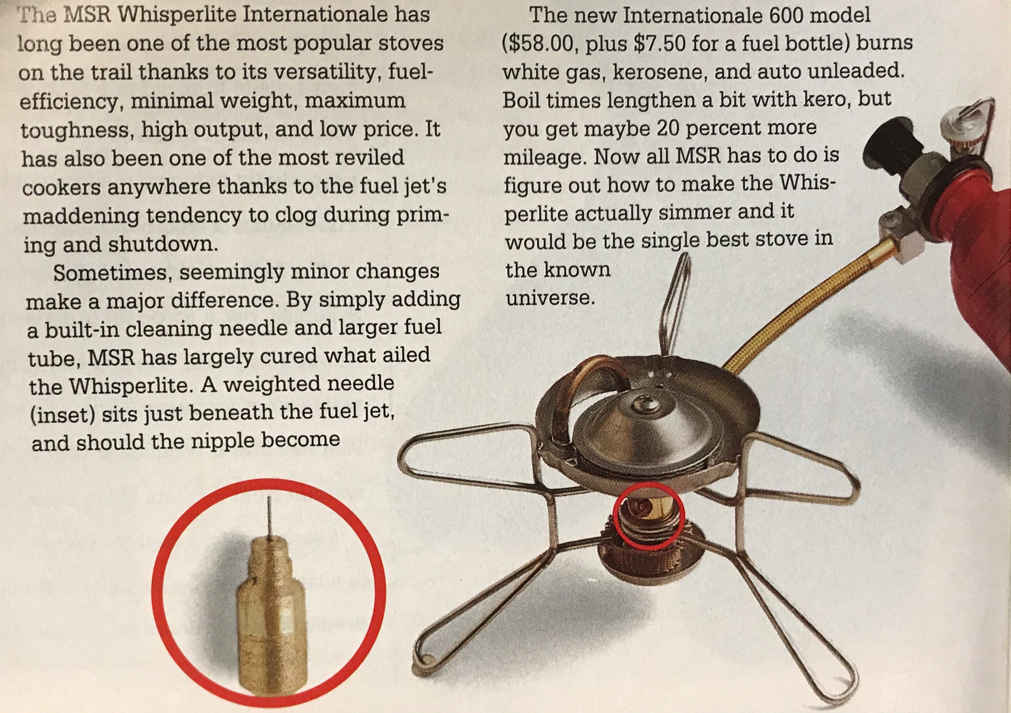 editors choice 1994 whisperlite stove