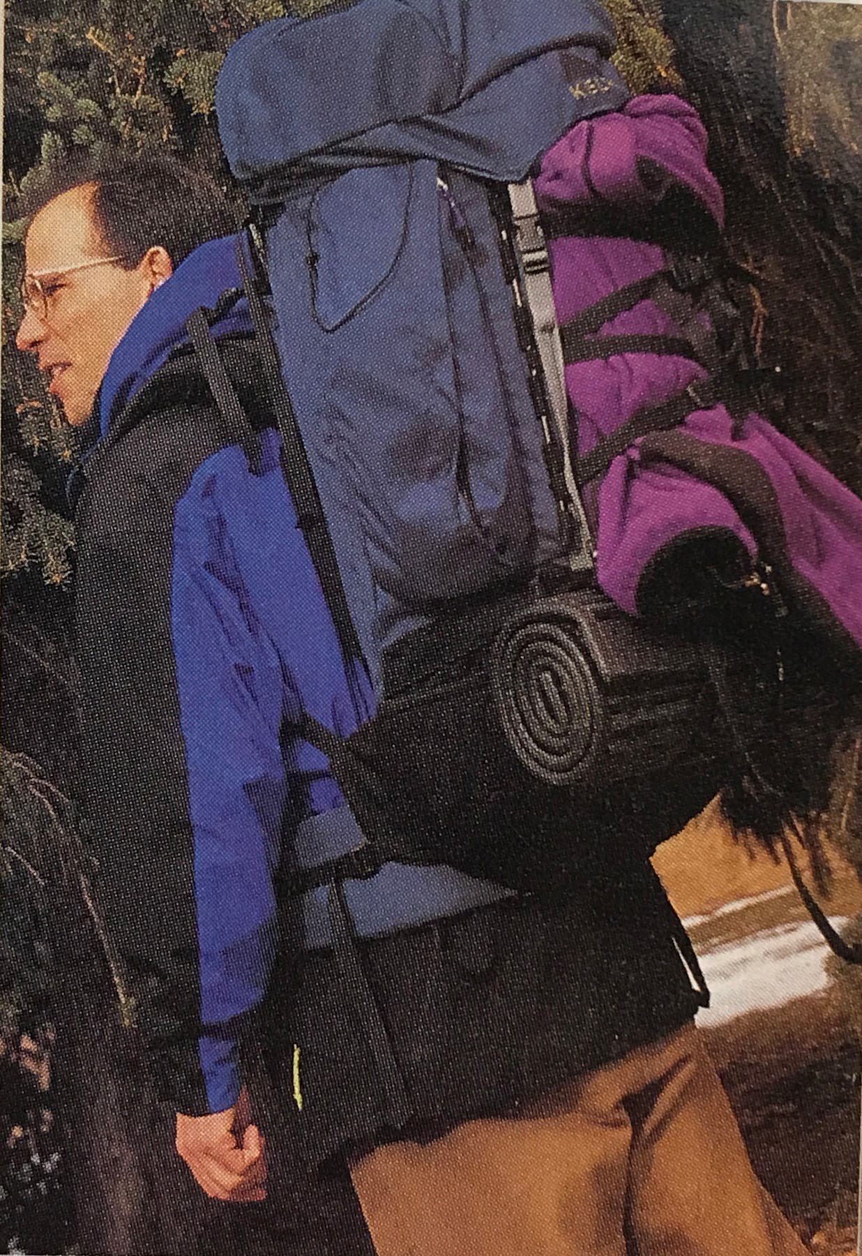 editors choice 1996 kelty lock down backpack