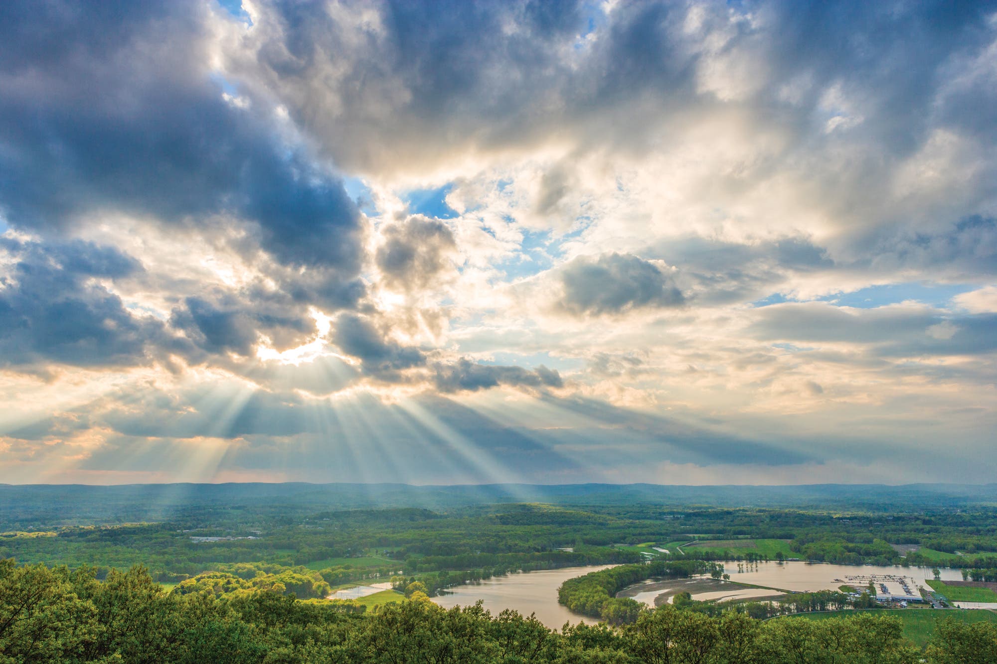 Get this view of the Oxbow from Dry Knoll.
