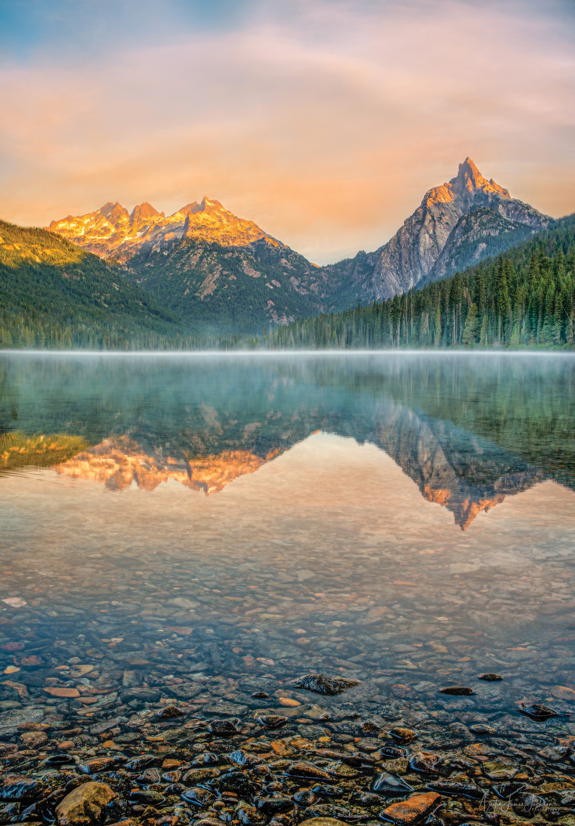 Camp near Waptus Lake’s shores to catch sunrise on the Cascades.