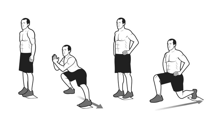 sliding-lunges None
