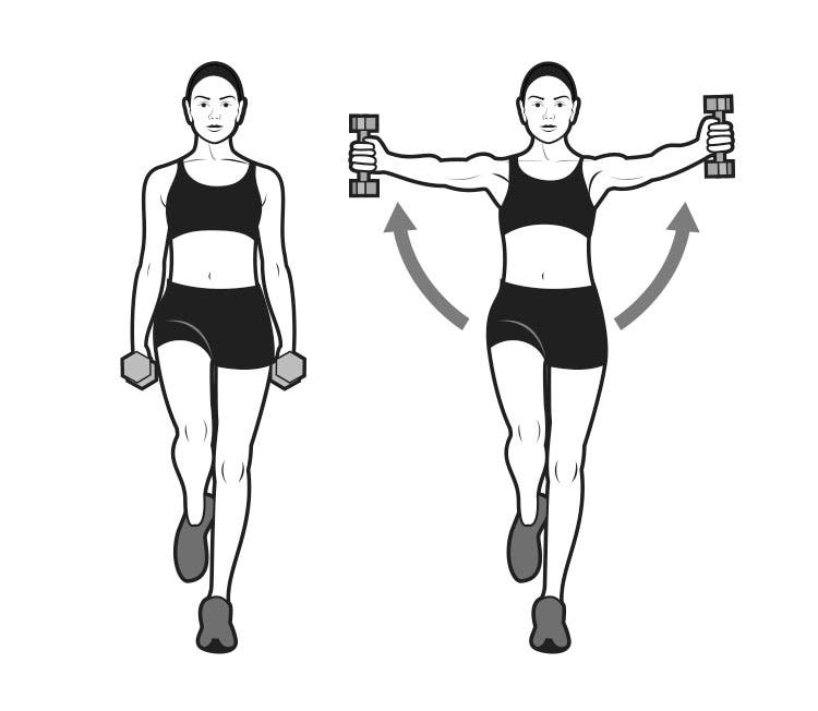 standing single leg scaption None