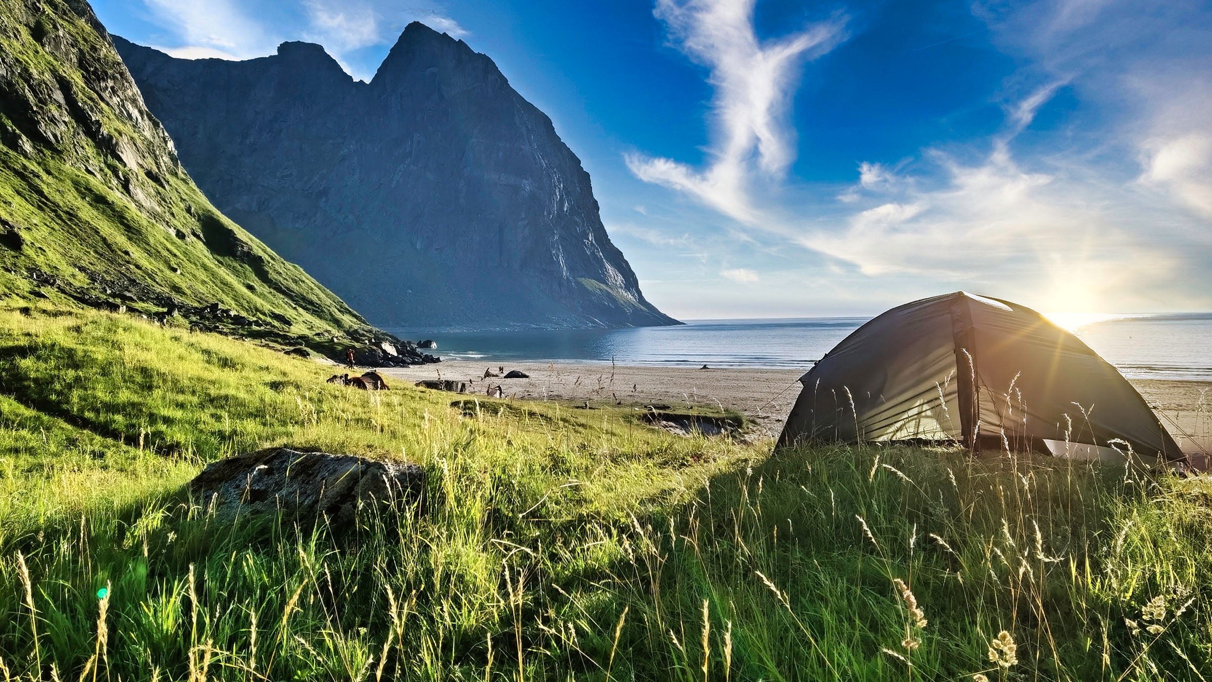 tent on beach