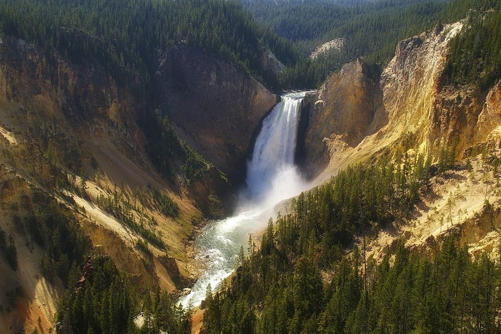 yellowstone falls None