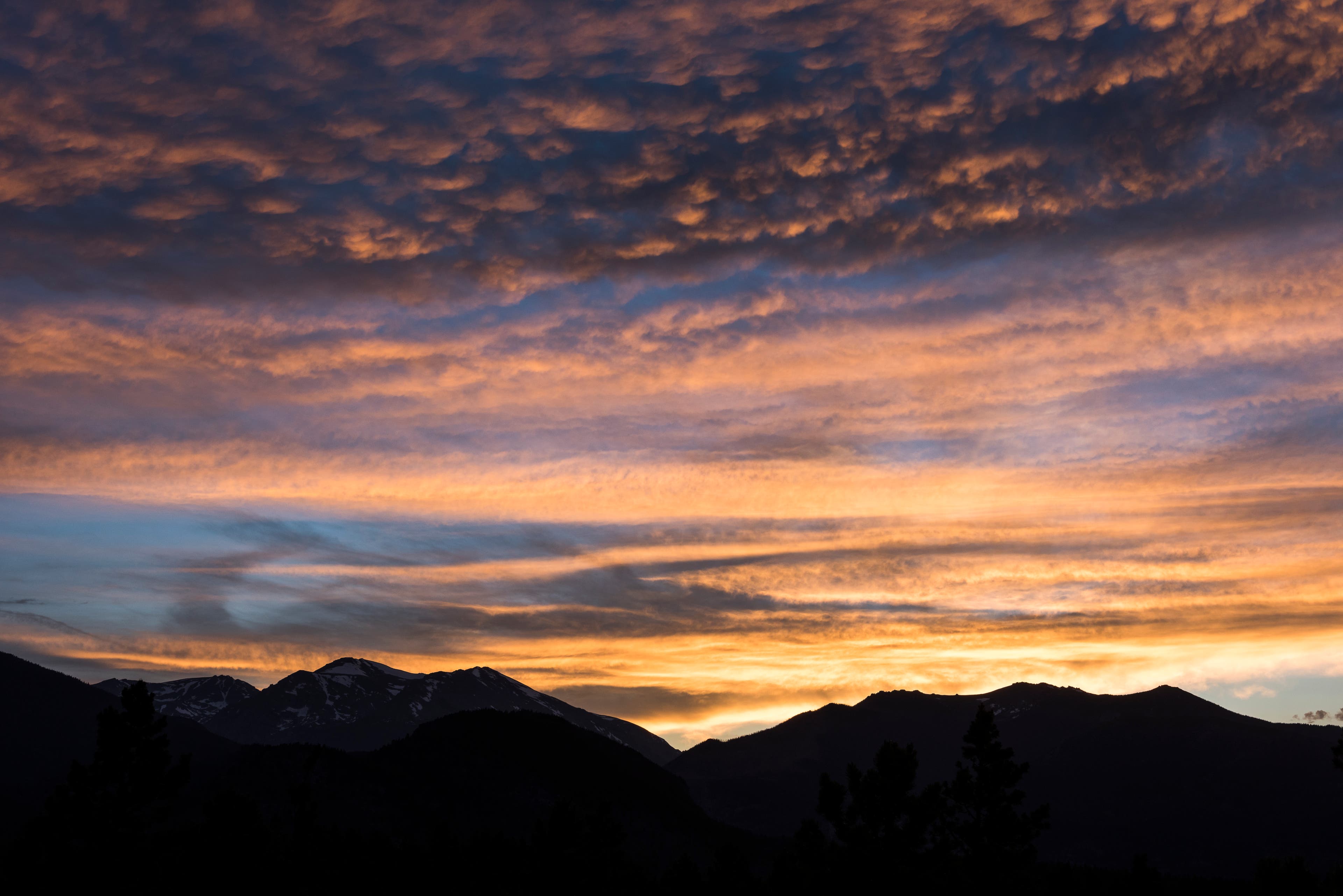 20150624_Colorado_Estes Park_James Frank_342 Sunset over the mountains in Estes Park, Colorado.