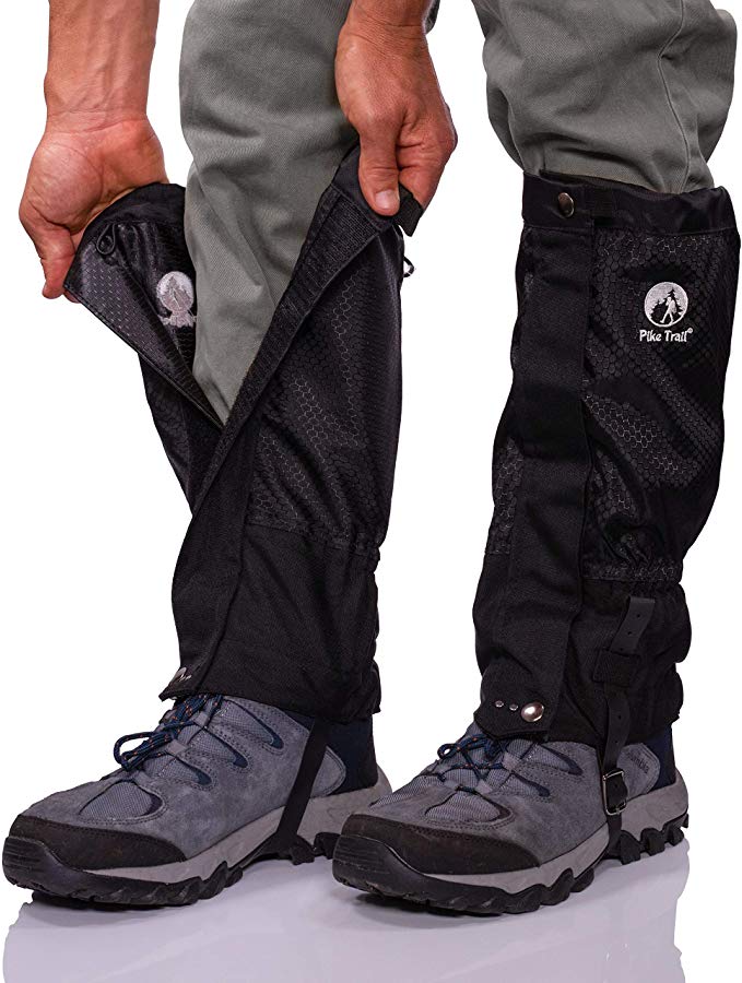 Pike Trail Leg and Ankle Gaiters for Men and Women - Waterproof Boot Covers  - for Hiking, Research Field Trips, Outdoor Trail Use, Snow and More -  Adjustable Closures : : Sports & Outdoors