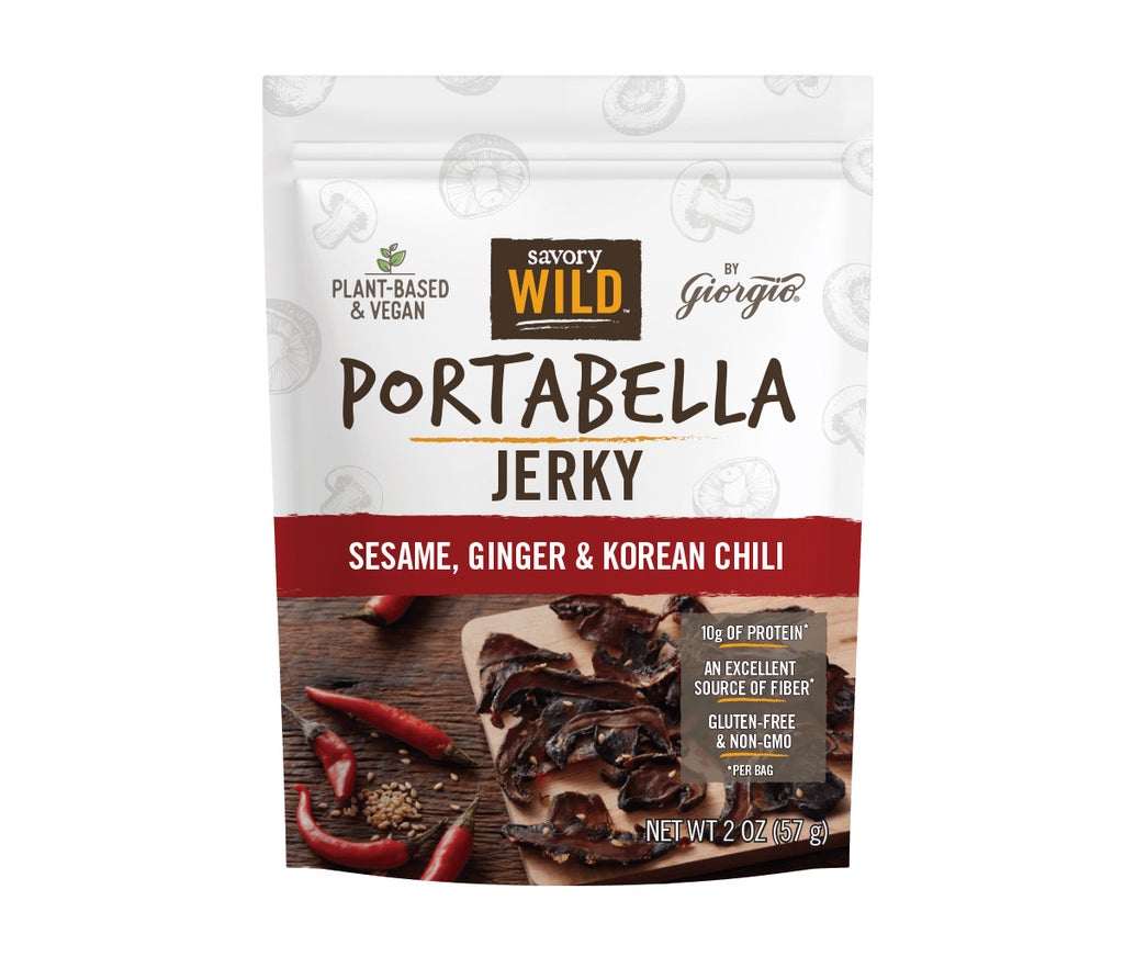 Savory Wild Portabella Jerky Backpacking and Camping Food