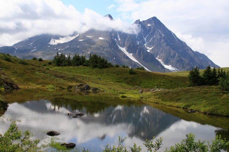 If you're new to solo backpacking, opt for a one- or two-night stay at Lost Lake. The 14-mile roundtrip hike starts in a spruce forest that opens up…