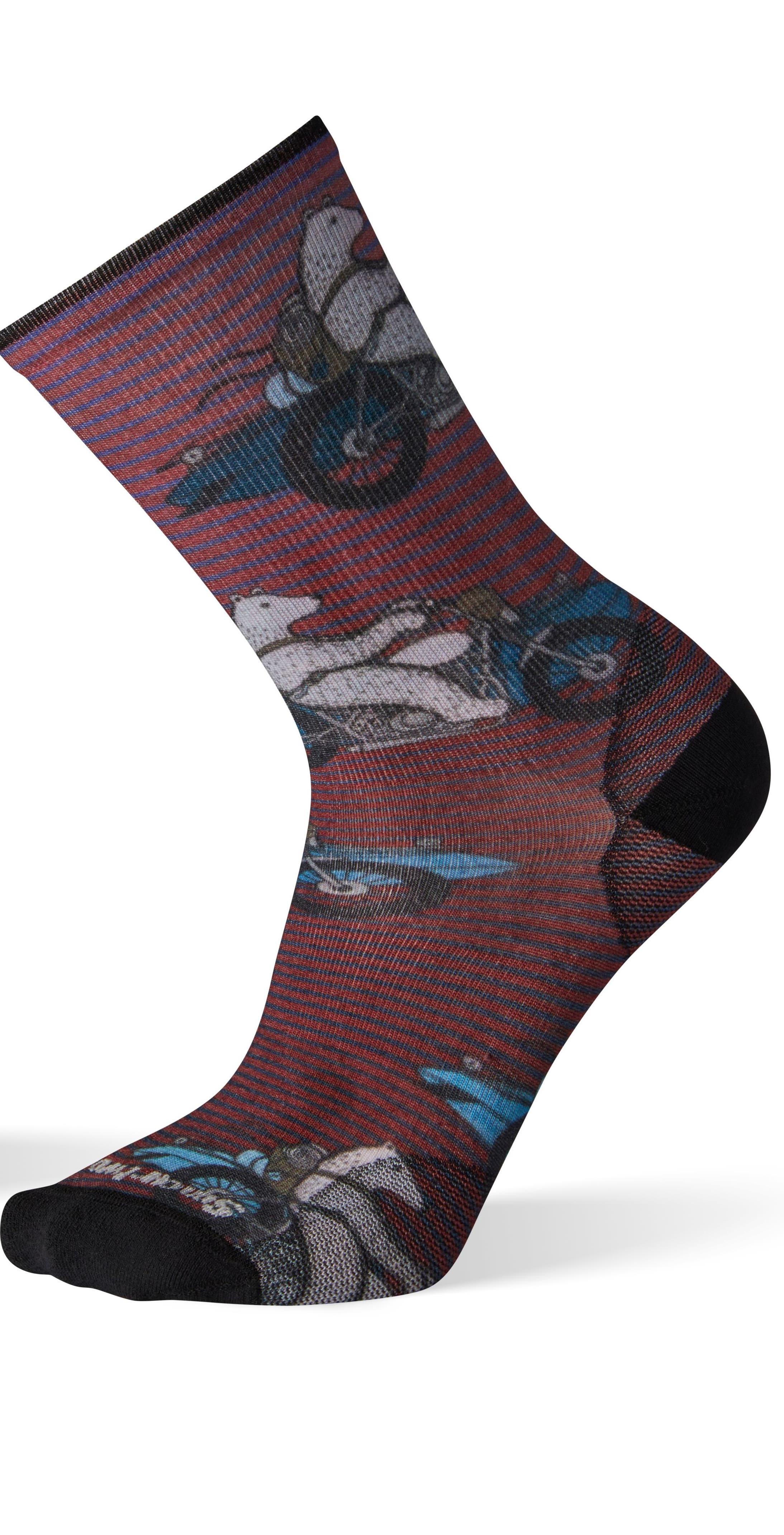 Smartwool Men’s Curated Moto Bear Sock Smartwool Men’s Curated Moto Bear Sock