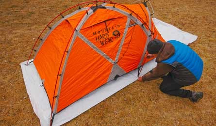 Groundsheet1 32999 Prolong the waterproof characteristics of your tent floor by making a simple, inexpensive groundsheet out of a common construction material called…