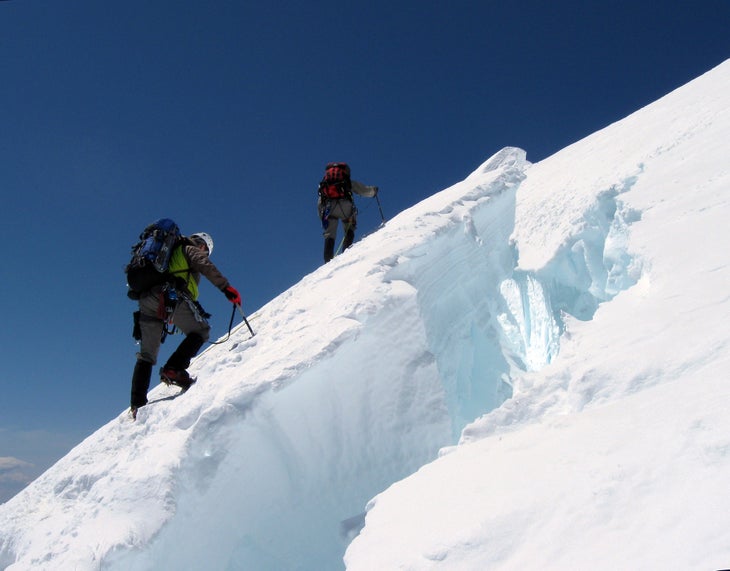 mountaineers on Mt. Rainier