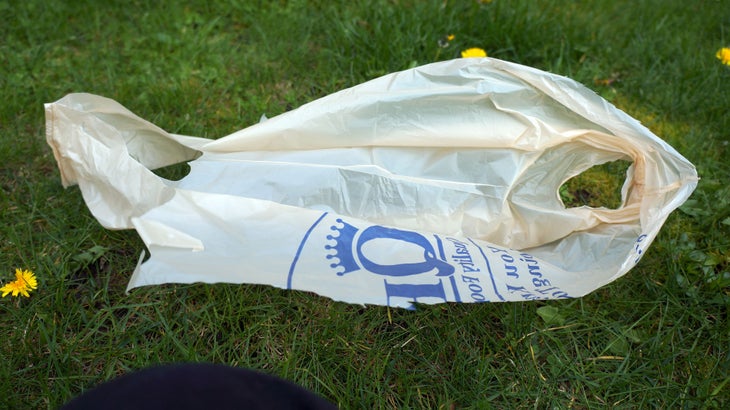 Plastic Bags: Step 5 Prep six half-bags this way.