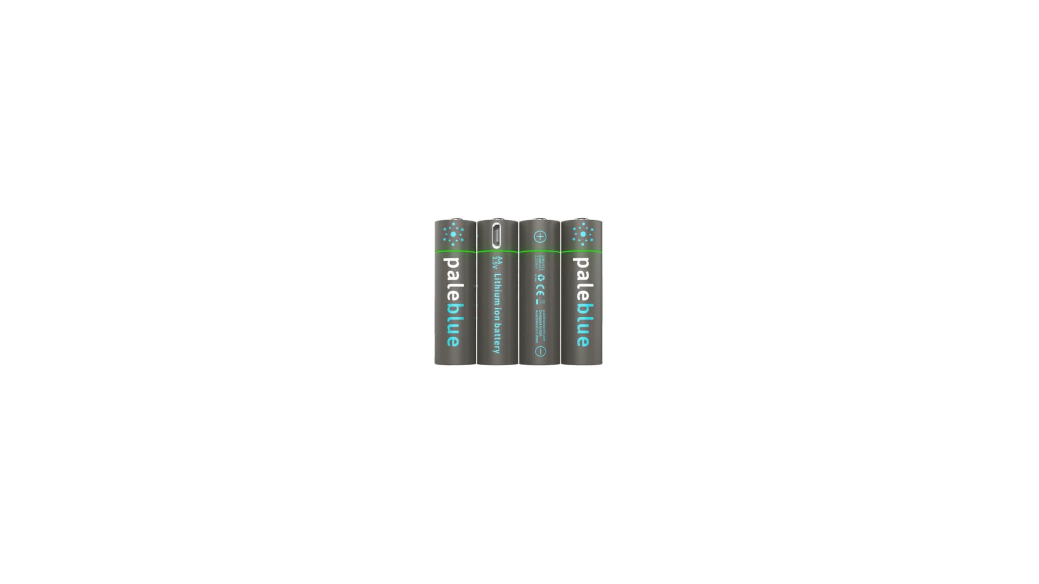 Pale Blue Earth USB Rechargeable Smart Batteries