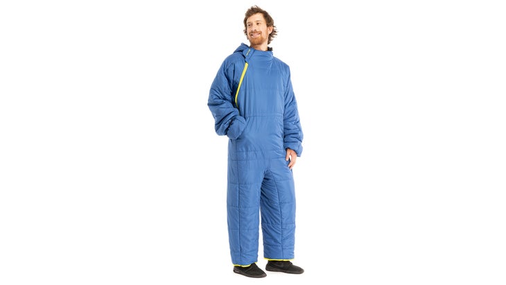 person in selkbag