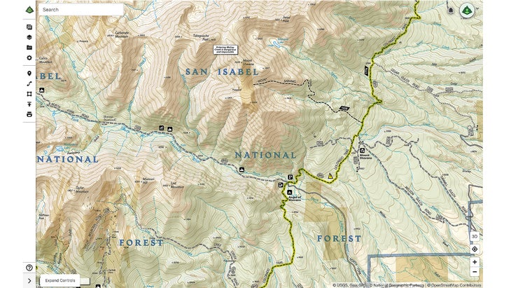 Gaia map screenshot