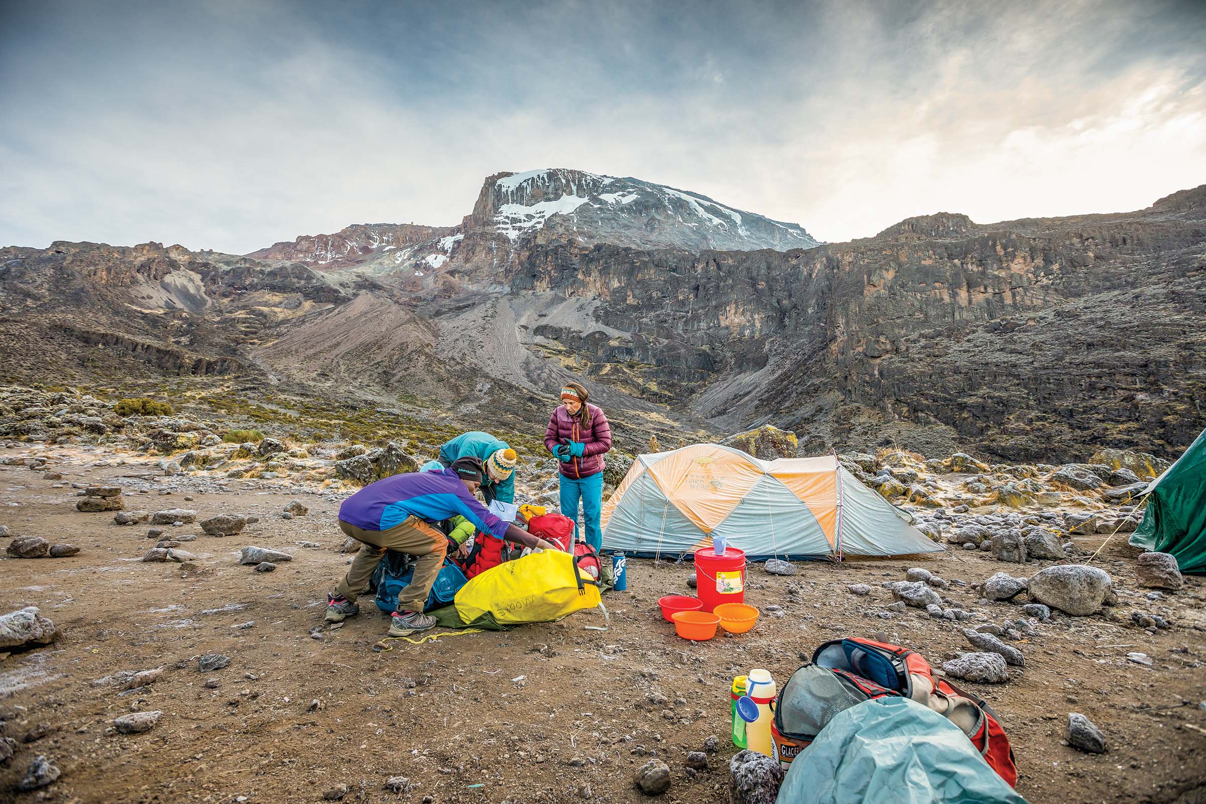 campsite on kilimanjaro