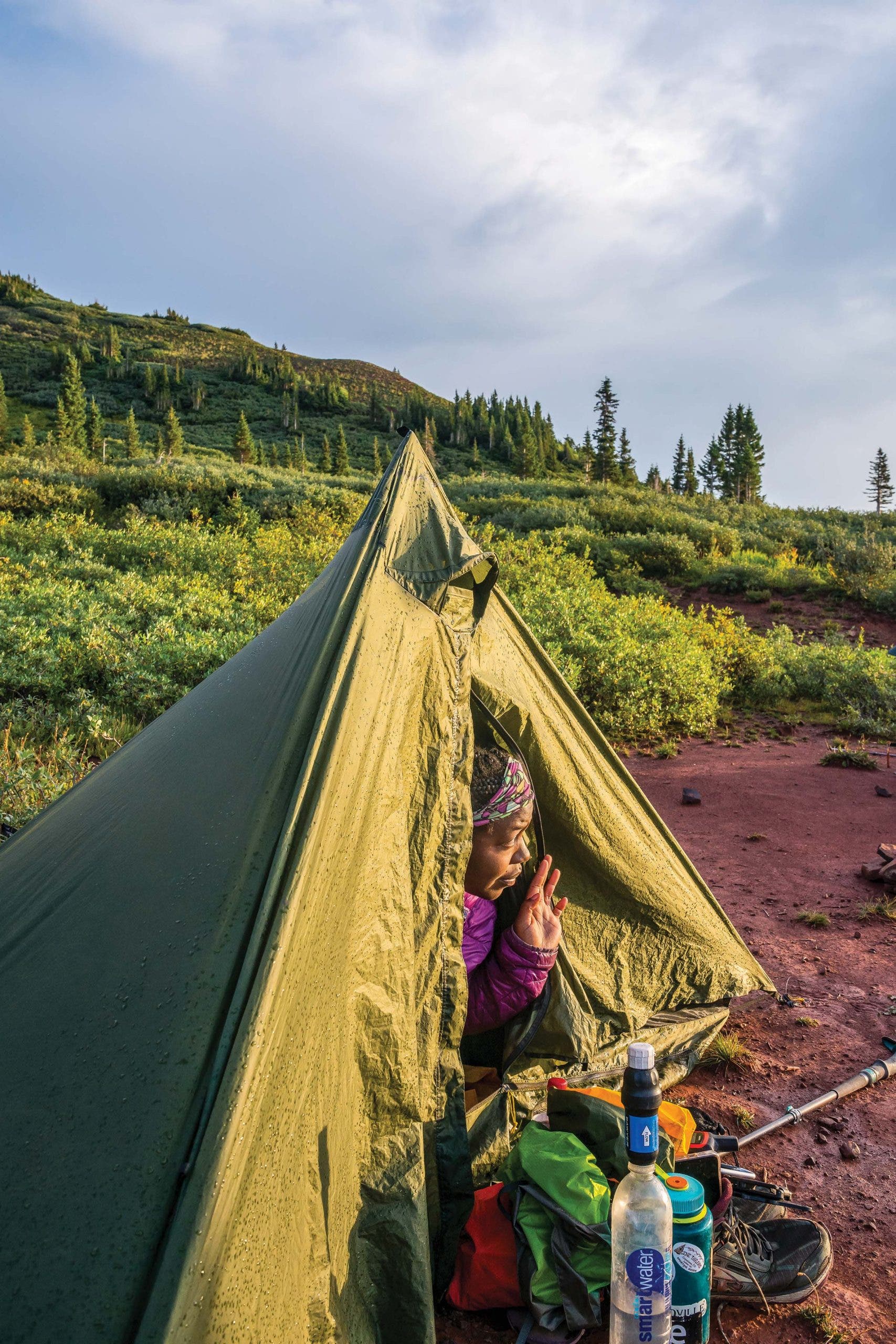 Tent on colorado trail