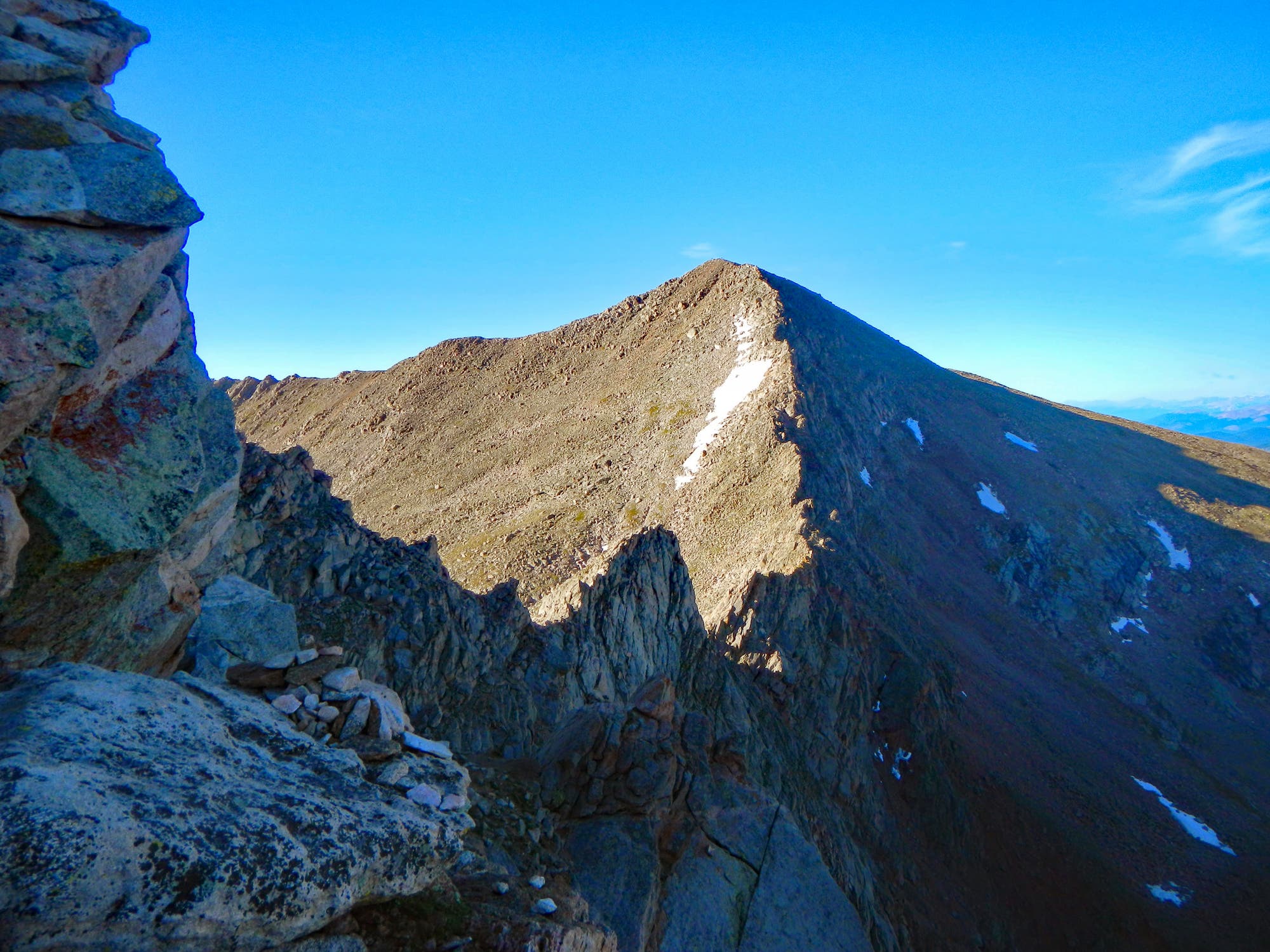 The ridgeline of Mount Bierstadt in Colorado