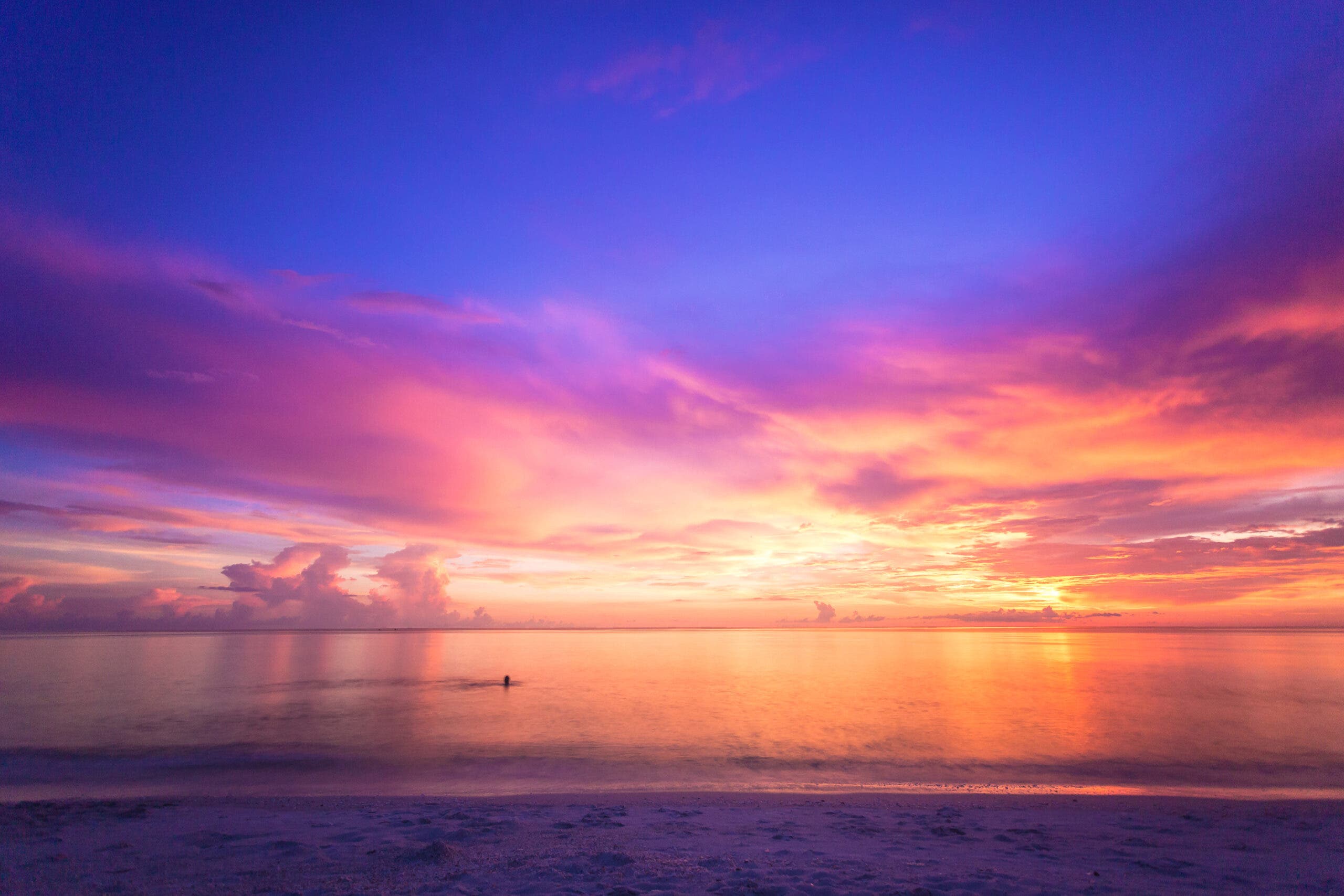 Archie Carr National Wildlife Refuge, Best Sunrise Hike A perfect panoramic view of Miami South Beach with the sun coming up over the water along this best sunrise hike in Florida.