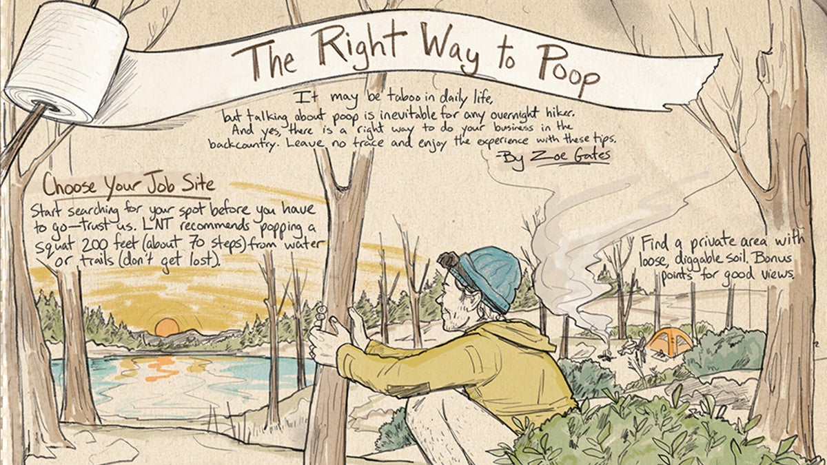 The Right Way to Poop in the Backcountry Backpacker