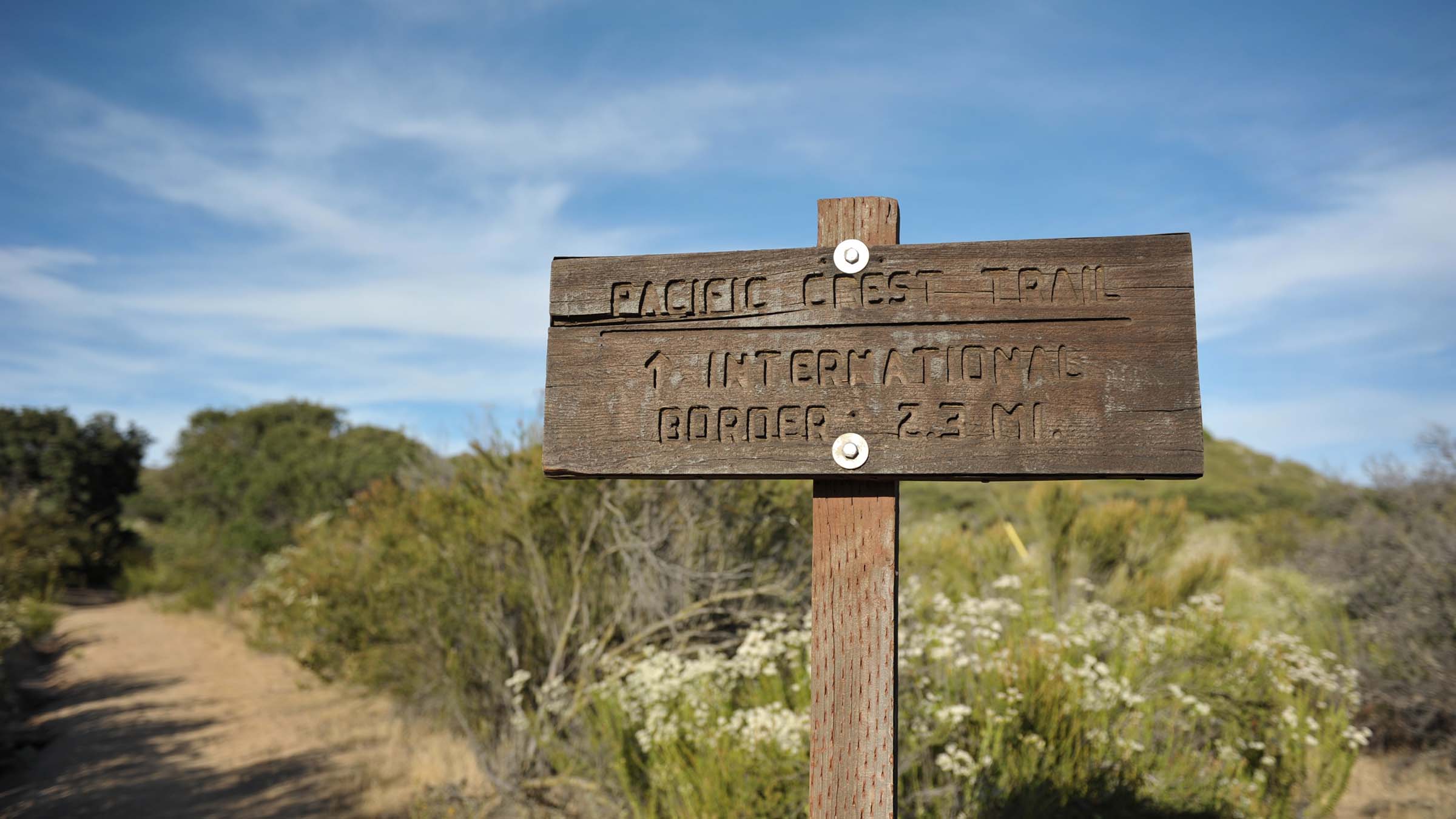 Pacific Crest Trail Sign