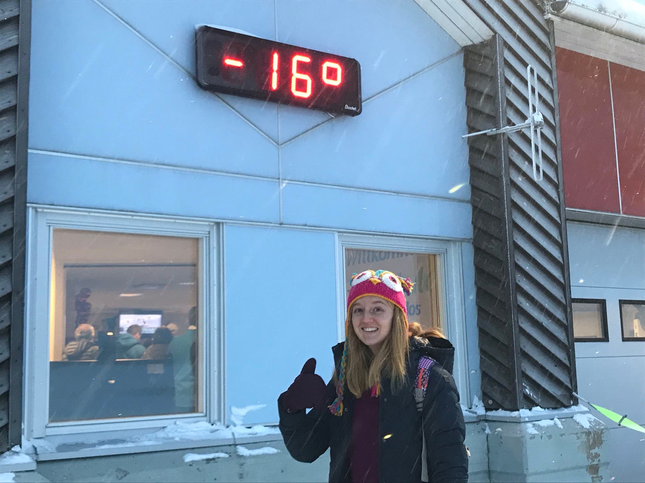 Editor Emma Veidt in the Arctic