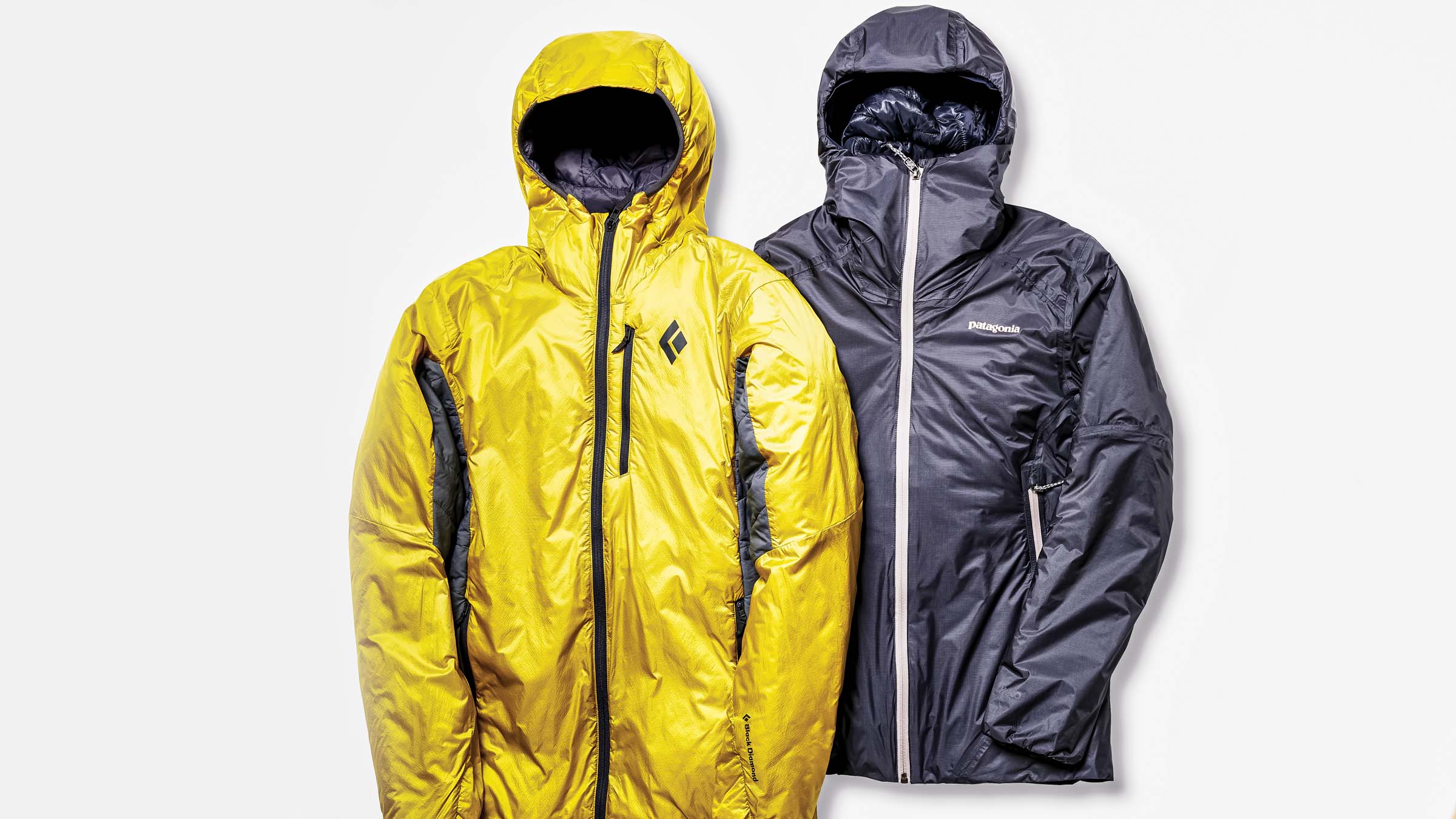 Patagonia and Black Diamond jackets