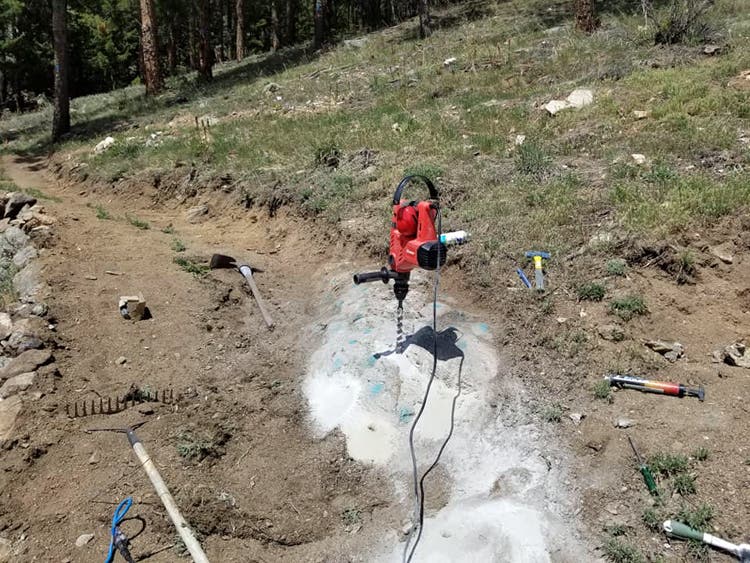 hammer drill in rock