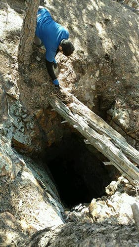 Open mine pit