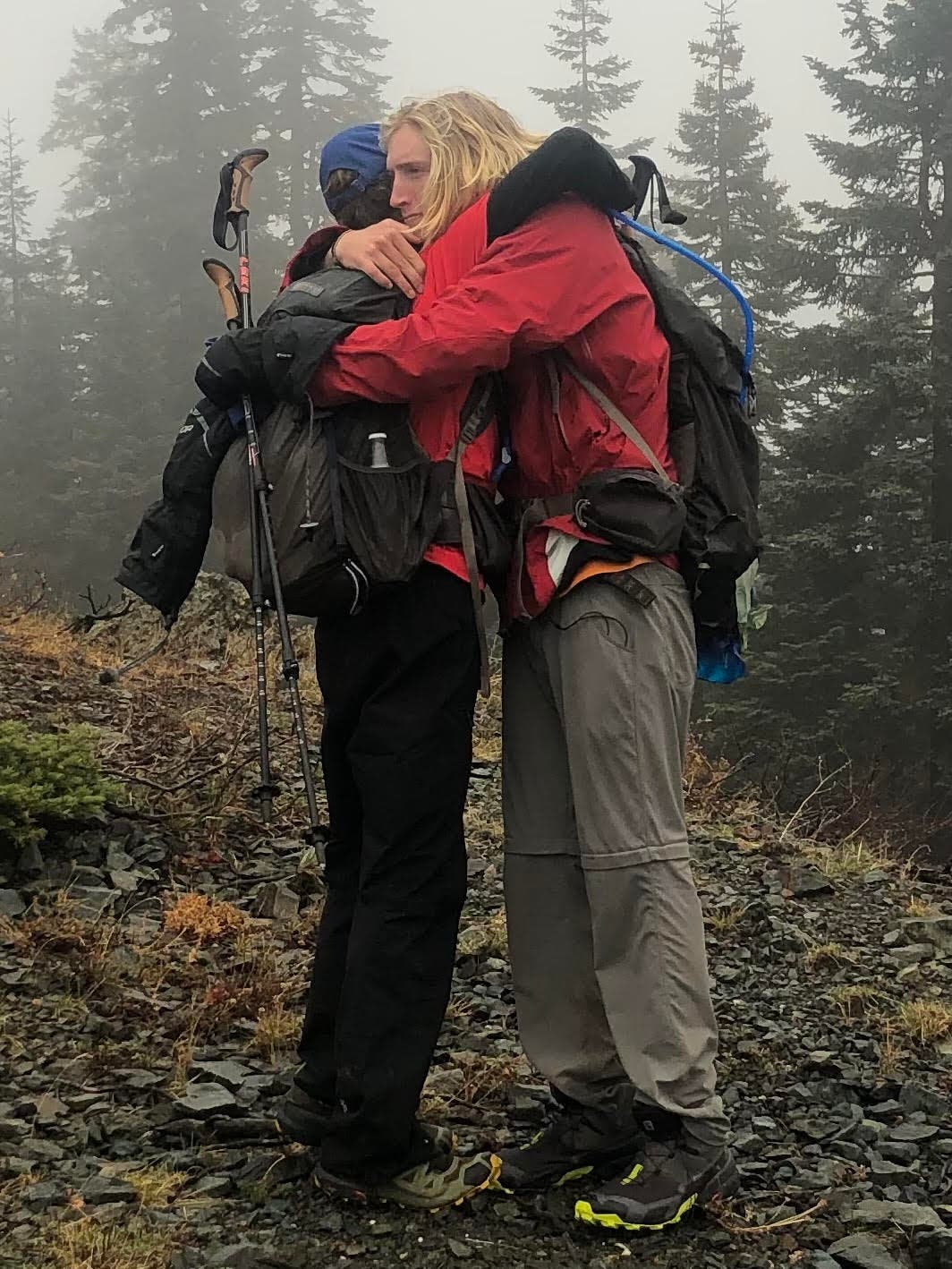 Potter and Parell embracing.