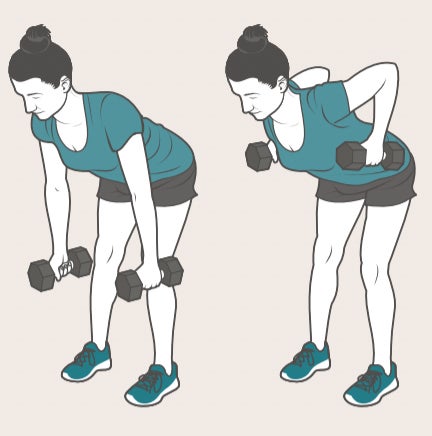 dumbbell row