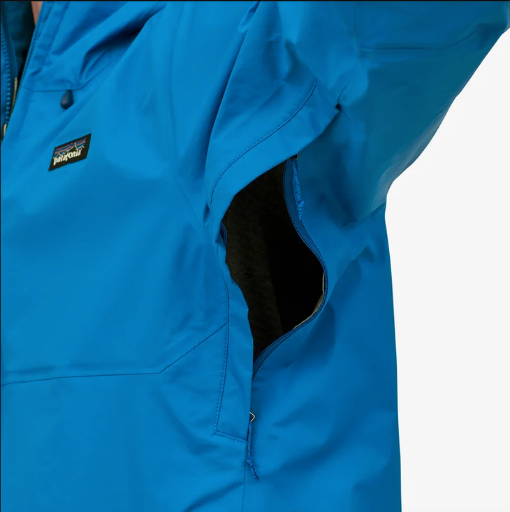 A pit zip on a jacket