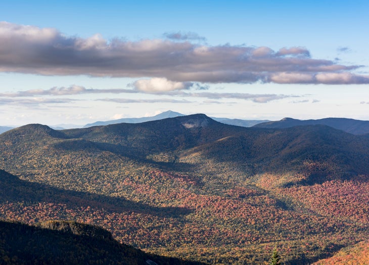 A view of Big Slide Mountain from Gothics in the Adirondack High Peaks