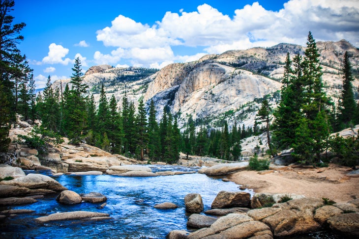 PCT crossing Tuolumne River