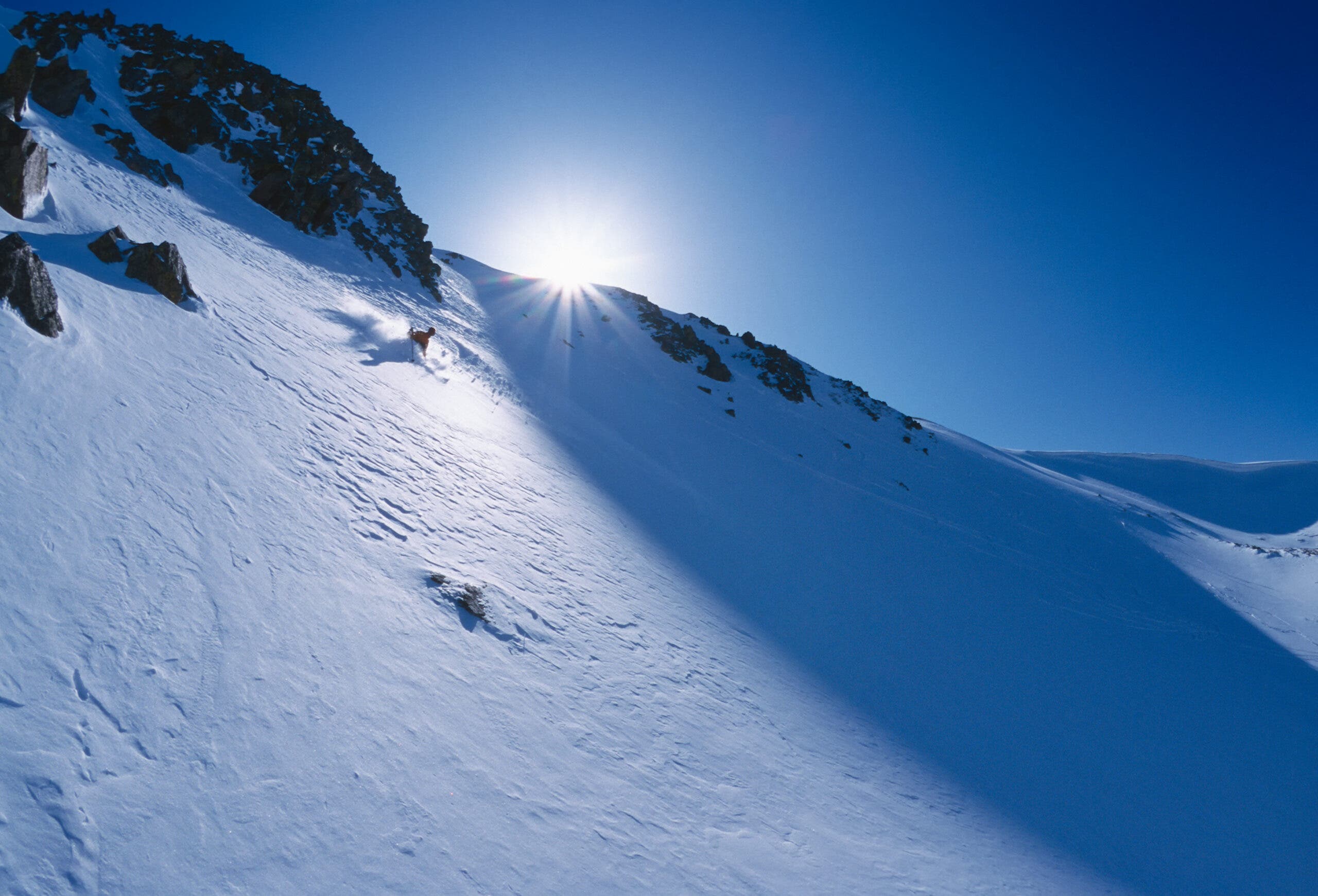 Skier at Berthoud Pass, Colorado