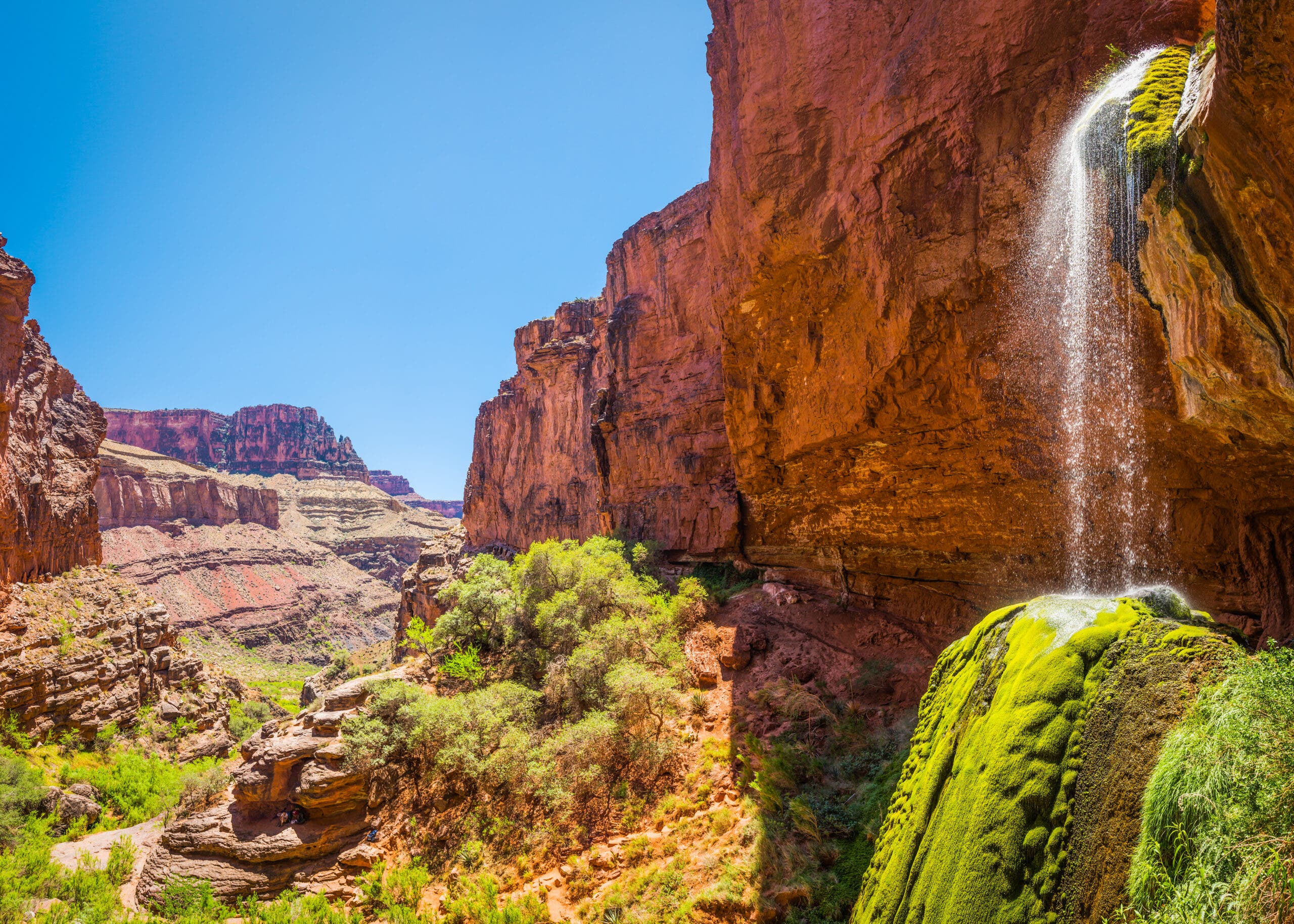 Ribbon Falls on the Kaibab Trail