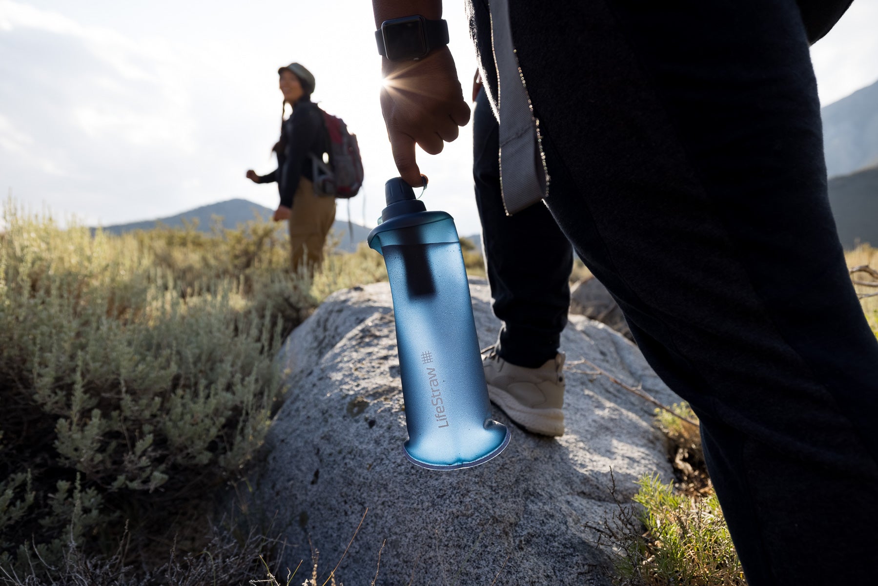 LifeStraw Peak Series Collapsible Squeeze Water Bottle Filter 650 ml