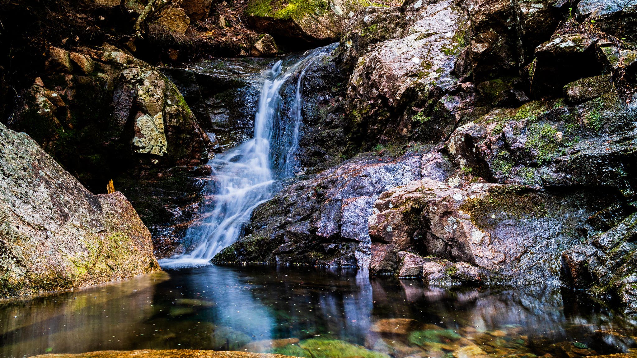 Waterfall along the Gorge Trail, Acadia National Park