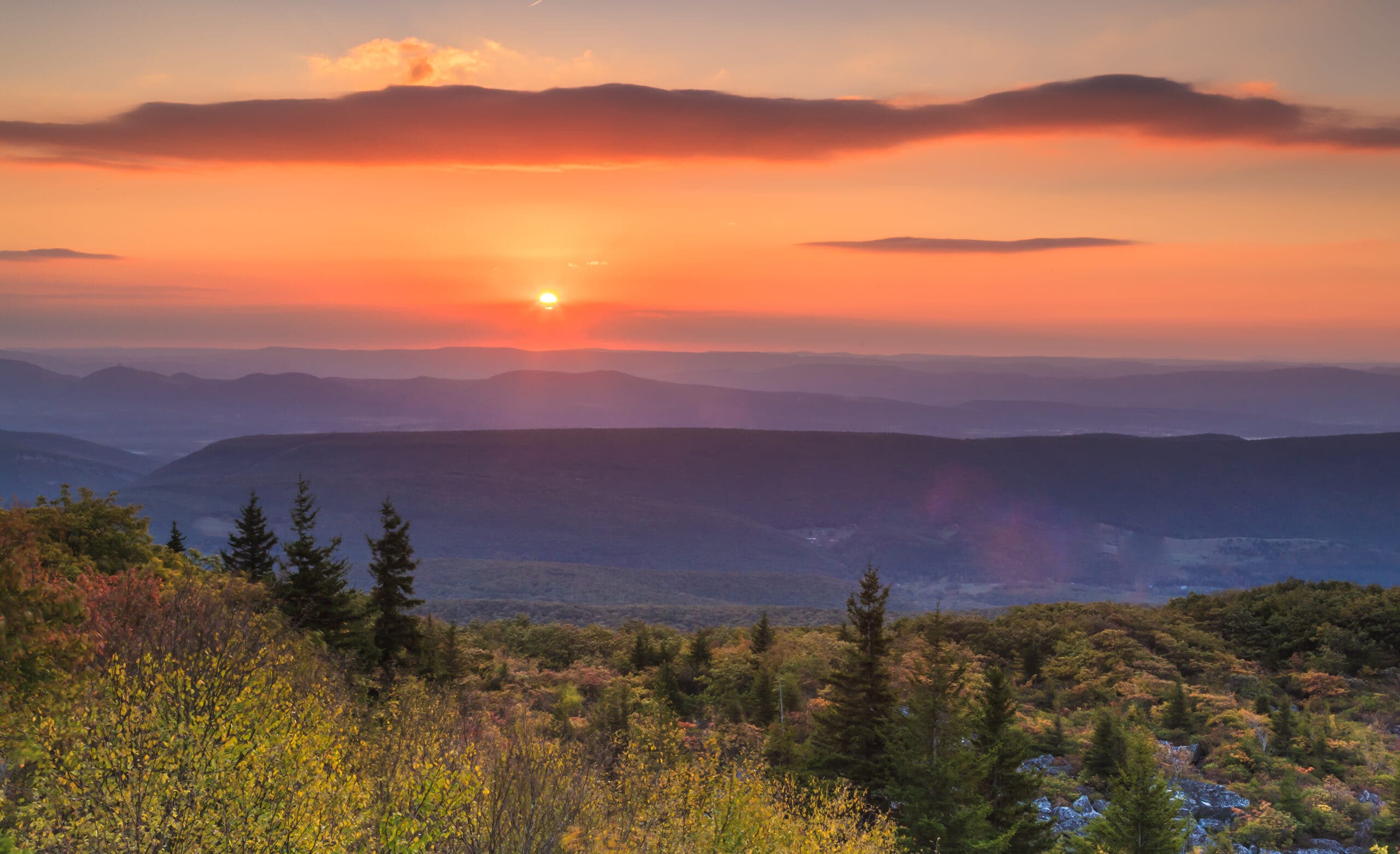 Hills of the Dolly Sods from trail