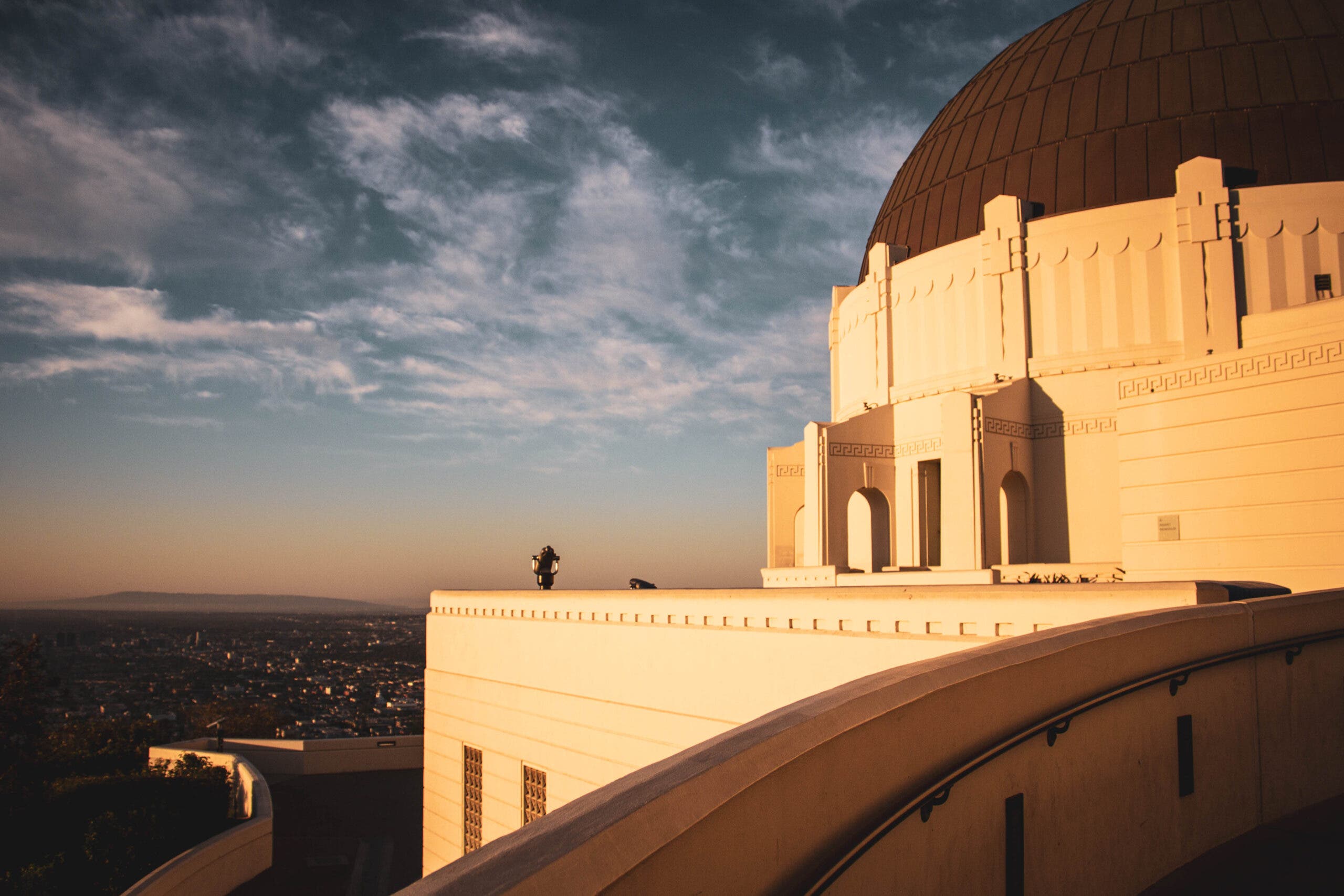 sunrise at Griffith Observatory