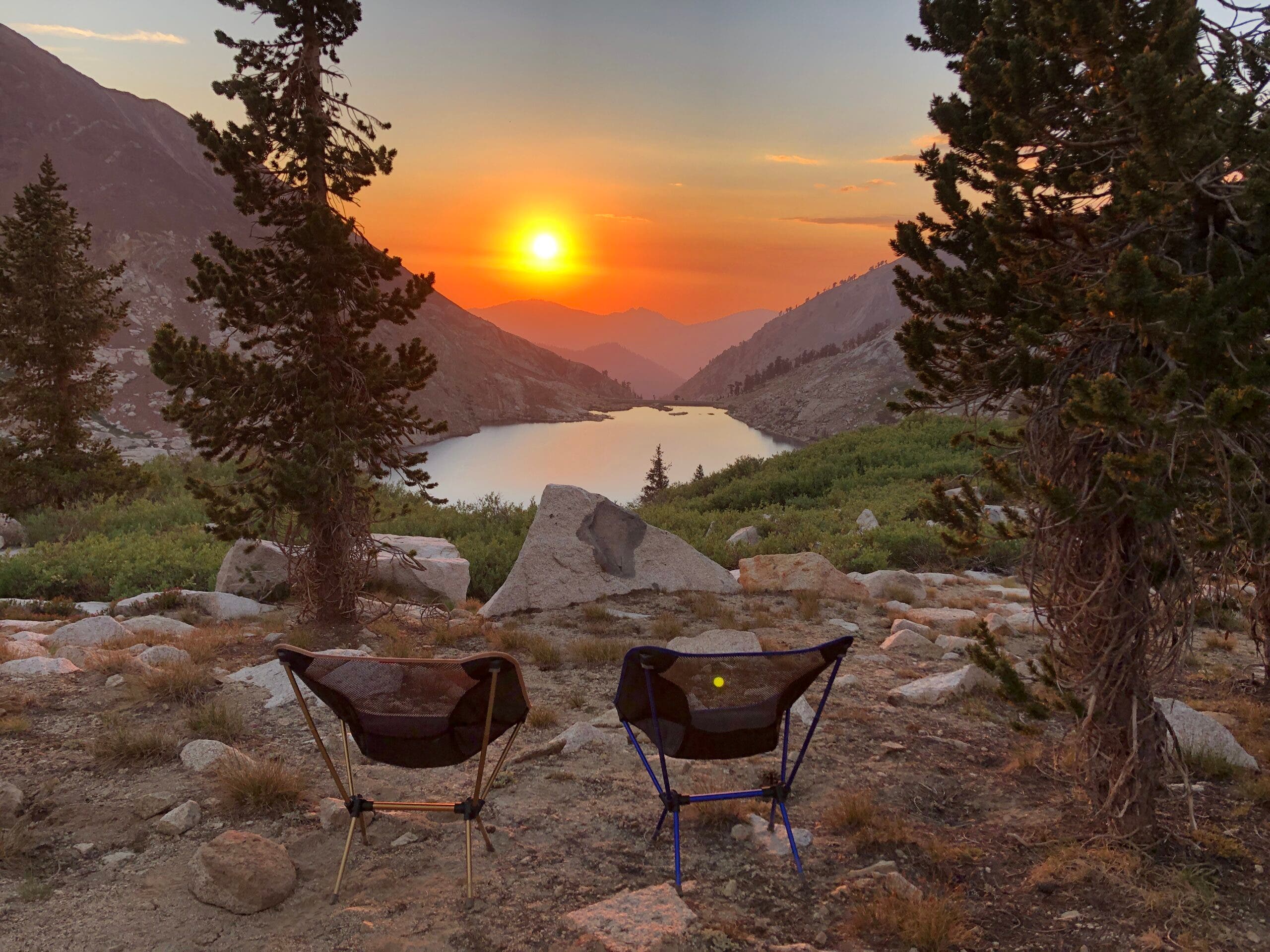 camp in the high sierra