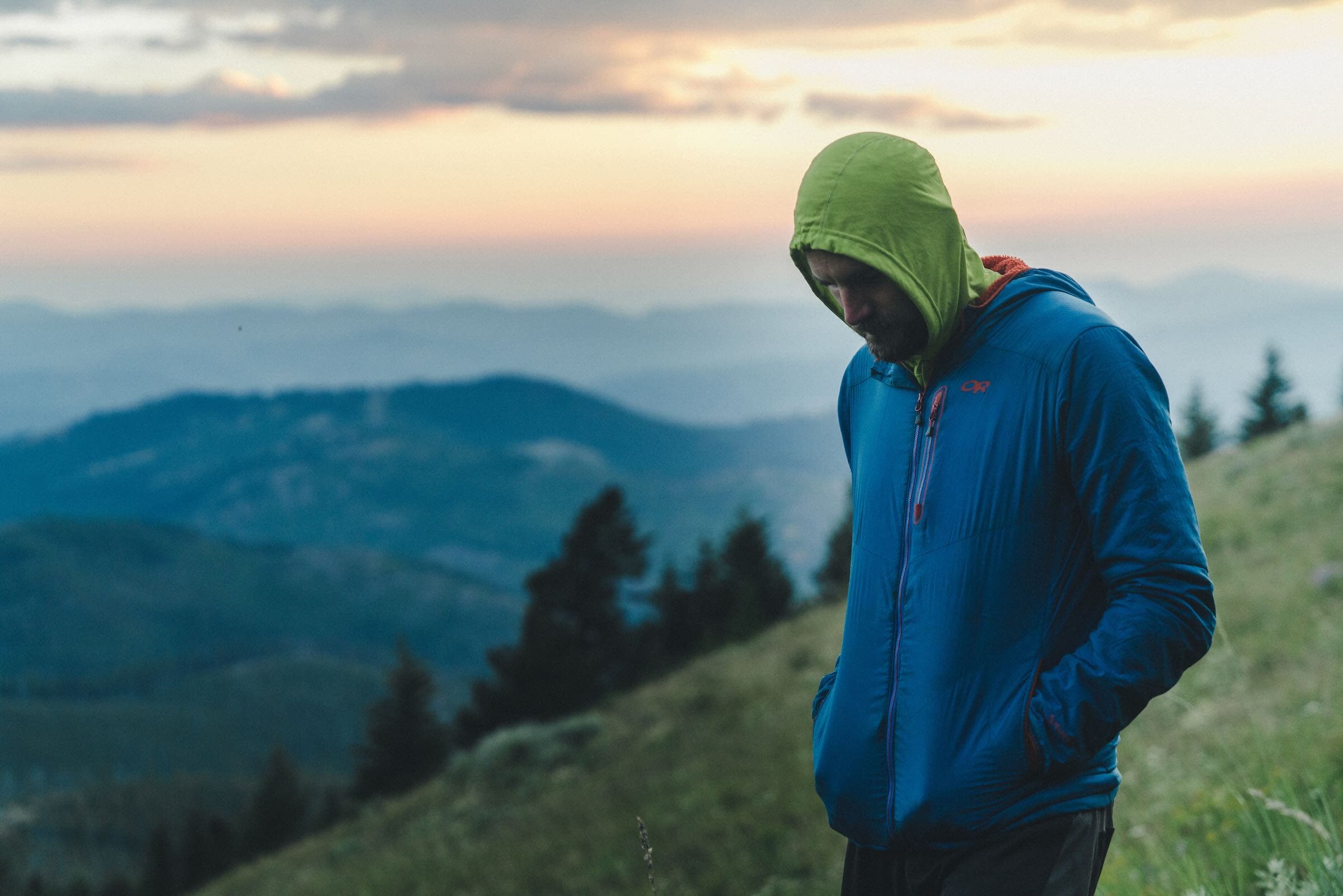 This picture of Peter was taken just after we received a GPS message that Brennen had turned around and would not be joining us for the stretch into Republic, Washington.